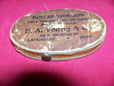 Antique EA Young Co Edison Phonograph Record Brush Vintage Player Piano Cylinder picture