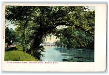 1908 Little Arkansas River Riverside Park Exterior View Wichita Kansas Postcard picture