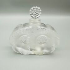 Vintage Signed Lalique Deux Fleurs Perfume Bottle Two Flowers picture