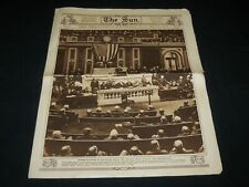 1915 DEC 19 THE SUN PICTORIAL MAGAZINE SECTION -WILSON READING MESSAGE - NP 5437 picture