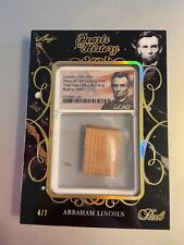 2024 Leaf Metal Pop Century Abraham Lincoln Relic 4/7 Pearls of History 3x4
