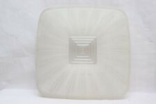 Vintage MCM Mid Century White Glass Ceiling Fixture Light Shade 15