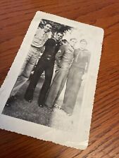 Vintage Photo  4 Sexy Sailors  Military Men Gay Interest  1950s or Early 60s picture