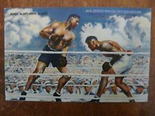 Jack Dempsey Knocks Out Willard Vintage Boxing Postcard picture