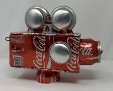 HANDCRAFTED COCA COLA Cans Film Camera Sculpture Spring Loaded Action Unique picture