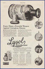 Vintage 1920 LYSOL Lehn & Fink Cleaning Ephemera 20's Print Ad picture