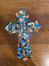 Hand Made Mosaic Glass Cross- Wall Cross Decor picture