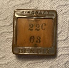 c 1930's Employee Badge #223C-63 BENDIX AIRCRAFT (SOUTH BEND, IND.) picture