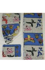 1994 Mighty Morphin Power Rangers Twin Bed SHEET Set Flat Fitted Pillowcase picture