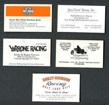 Lot of 5 Vintage Harley Drag Racing Business Cards-Stroud-Nungesser-Varrone-MORE picture