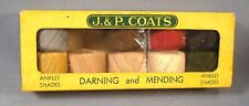 Vtg J. & P. Coats Darning and Mending Thread in Box   No. A.227-P. picture
