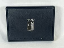 Vintage Kem Plastic Playing Cards Paisley Double Deck Complete w Case & Booklet picture