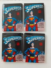 Lot 4  mint factory sealed Vtg 1979 NON-SPORTS  4 Packs   Superman  Movie picture