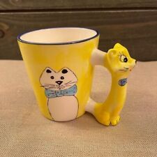 Vintage Yellow Cat Mug picture