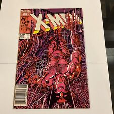 Marvel Comics Uncanny X-Men #205 F-VF Lady Deathstrike Adamantium NEWSSTAND picture