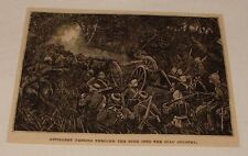 small 1884 magazine engraving ~ ARTILLERY INTO ZULU COUNTRY picture