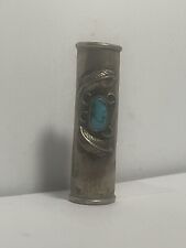 Sterling Silver Native American Turquoise Jewelry Holder  picture