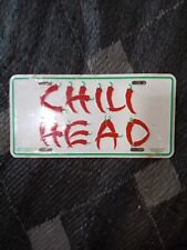 VINTAGE 1996 CHILI HEAD LICENCE PLATE SEALED picture