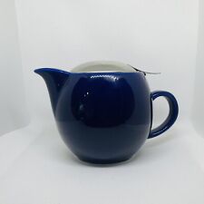 Bee House Ceramic Round Blue Teapot Made in Japan BEEHOUSE picture