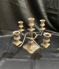 Antique Candelabra/candle Holder/ weighted picture