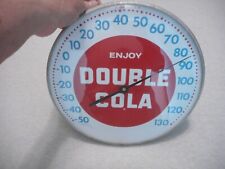 Vintage '' ENJOY DOUBLE CLOA ''  Round Thermometer 12'' picture