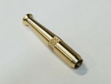 ONE SOLID BRASS METAL ONE HITTER PIPE  DUGOUT BAT 2