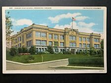 Postcard Roseburg OR - Junior High School on Pacific Highway picture