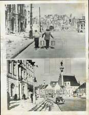 1955 Press Photo St. John's Church in Warsaw, was bombed in WWII and rebuilt picture