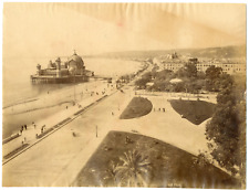 Neurdein, France, Nice, La Promenade des Anglais à Vol d'Bird vintage alb picture