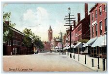 1912 Central Avenue Shops Scene Dover New Hampshire NH Posted Vintage Postcard picture