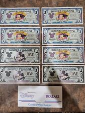Disney Dollars 1993 & 1994 $1.00 Mickey Mouse - A & D Series  Uncirculated picture