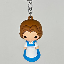 Belle in Blue Dress Disney Beauty & The Beast Figural Bag Clip Keychain Keyring picture