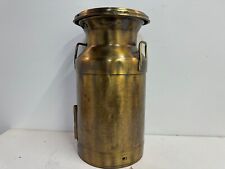 Vintage Possibly Antique Valley Farm Brass Large Milk Container picture