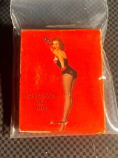 MATCHBOOK - PIN-UP - SOMETHING LIKE THIS? - PLAIN FRONT - UNSTRUCK picture