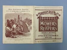 1885 BUCKEYE Works MOWER Reaper Adriance Platt FARM Advertising Trade Card Era picture