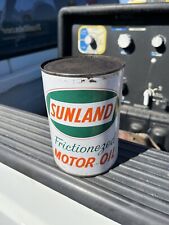Very Rare Vintage Original Sunland Metal Oil Can picture