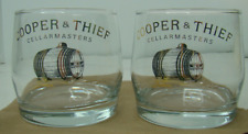 2 Cooper And Thief Cellarmaster Bourbon Whiskey Glasses Rocks Distillery Wine picture