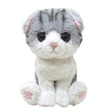 Sunlemon Plush Doll Kitten Scottish Fold Gray  picture