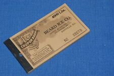 Beard Ice Company Ice Coupon Book Danville, IL BlueLakeStamps NICE picture