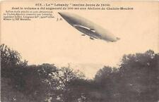 CPA AEROSTATION LE AIRSHIP ANTIQUE LEBAUDY YELLOW 1904 picture