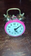 TRADITION west German Alarm Clock HOT PINK  picture