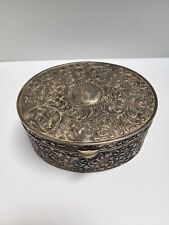 Vintage Silver Plated Trinket/Jewelry Box picture