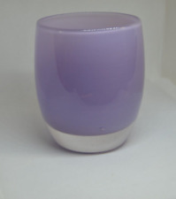 Glassybaby Grammy Purple Glass Votive Candle Holder Open Box Sticker Attached picture