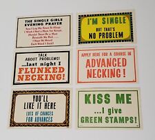 VINTAGE Post Card Lot Of 6 Humor Funny Embossed Post Cards 1960's - 1970's New picture