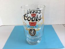 Vintage Coors Beer Glass  32 ounce Banquet Beer Footed Glass - Large EUC picture