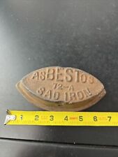 Asbestos 72-A Sad Iron Antique Vintage Farmhouse Doorstop picture