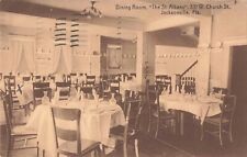 Dining Room The St. Albans Hotel Jacksonville Florida FL 1911 Postcard picture