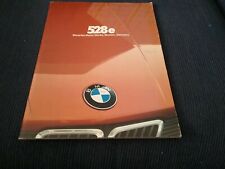 1982 BMW 528e  Brochure  picture