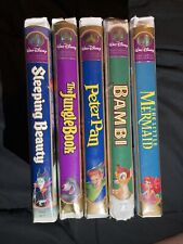 Vintage Walt Disney Masterpiece Limited Edition Fully Restored VHS Lot Of 5 picture