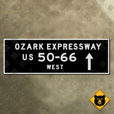 Ozark Expressway St. Louis Missouri US route 50 66 highway road sign 1958 30x10 picture